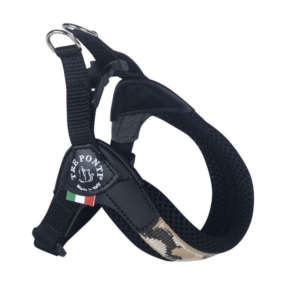 TRE PONTI Harnais Penny Camouflage – Harnais réglable à clip pour petit chien – photo 6