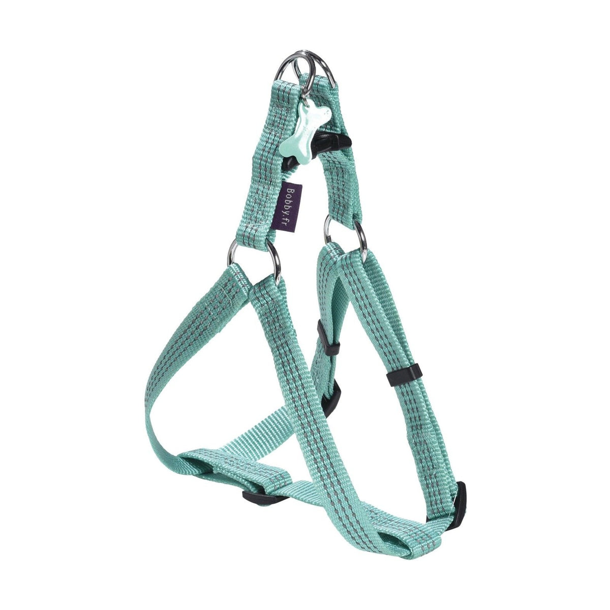 BOBBY Harnais Safe – Harnais baudrier réfléchissant pour chien, fuchsia, bleu ou lagon – photo 4