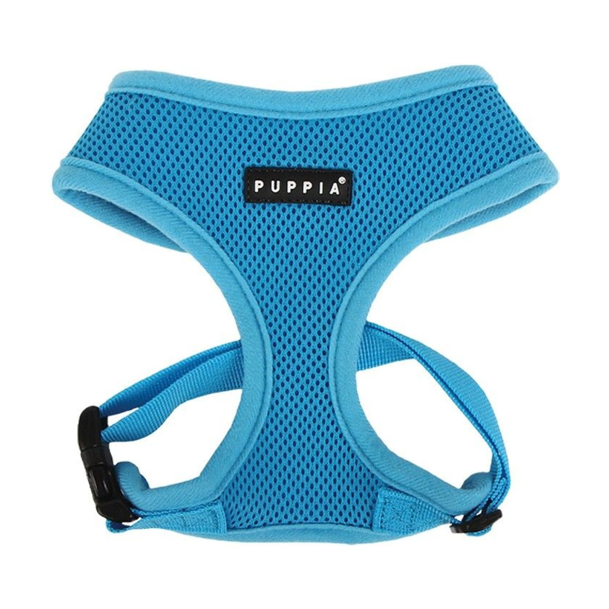 PUPPIA Harnais réglable Soft – Harnais doublé coton pour chien, bleu ciel – photo 1