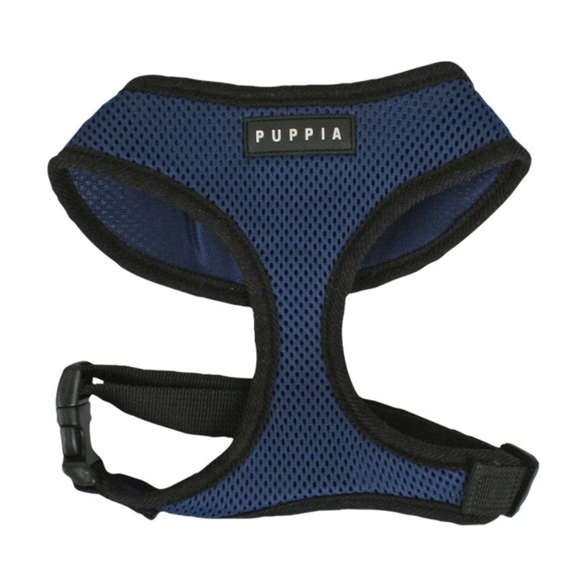 PUPPIA Harnais réglable Soft – Harnais doublé coton pour chien, bleu marine – photo 1