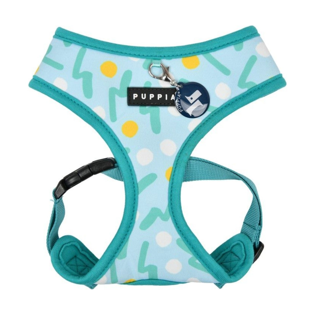 PUPPIA Harnais réglable Fête – Harnais à pois et zigzag pour petit chien – photo 1