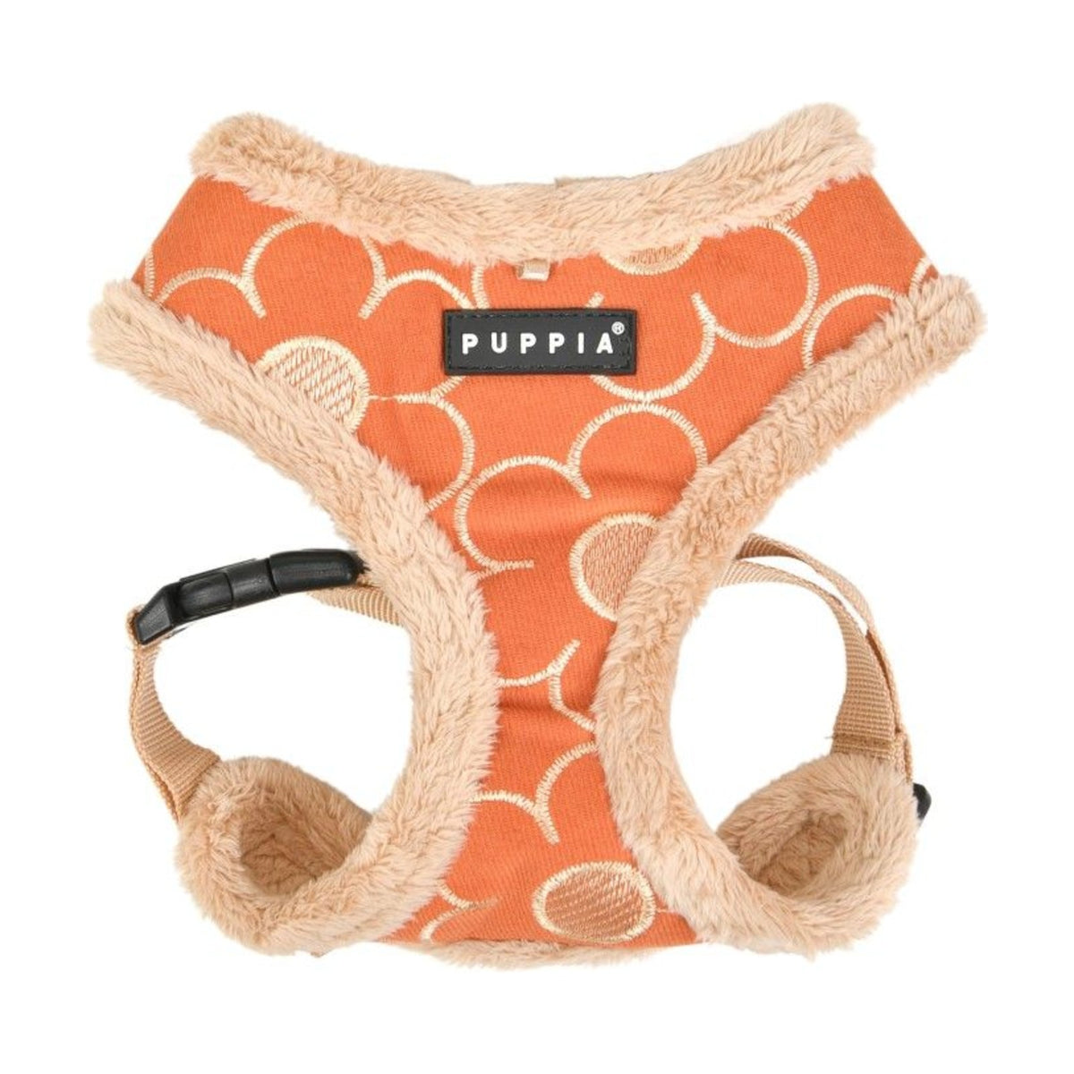 PUPPIA Harnais réglable Florent – Doublé fourrure pour chien, orange – photo 2