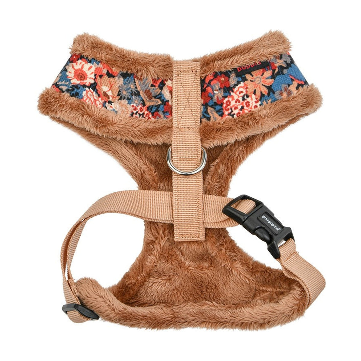 PUPPIA Harnais réglable Gianni beige – Harnais doublé fourrure pour petit chien – photo 3