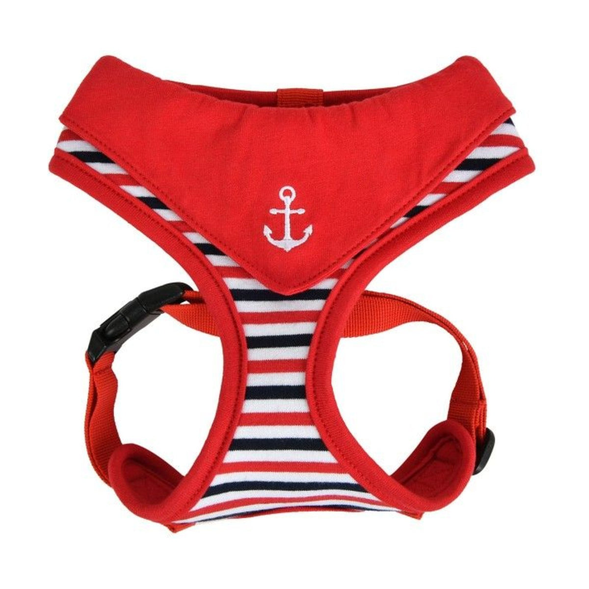 PUPPIA Harnais réglable Seaman – Harnais marinière avec bandana pour petit chien – photo 3