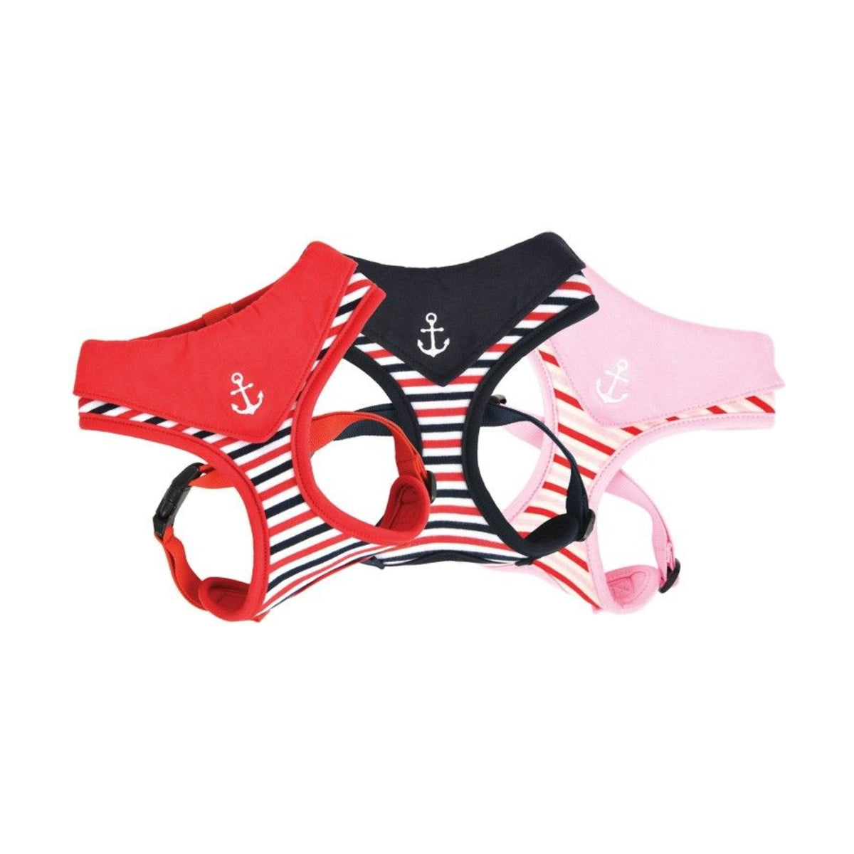 PUPPIA Harnais réglable Seaman – Harnais marinière avec bandana pour petit chien – photo 6