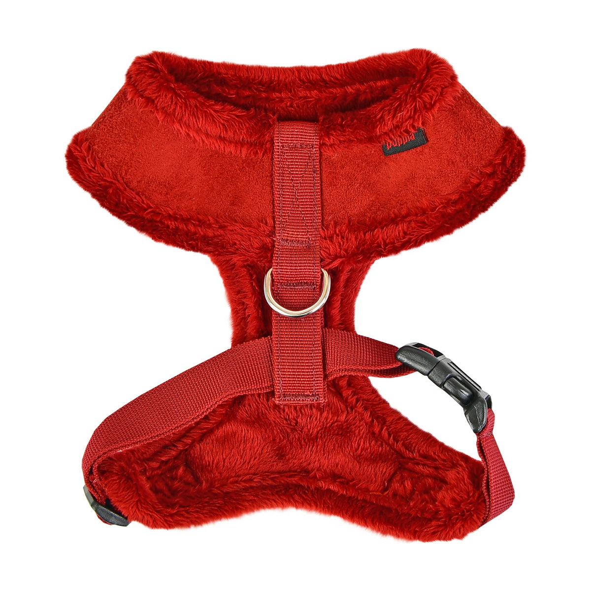 PUPPIA Harnais réglable Terry – Doublé fourrure pour chien, bordeaux – photo 2