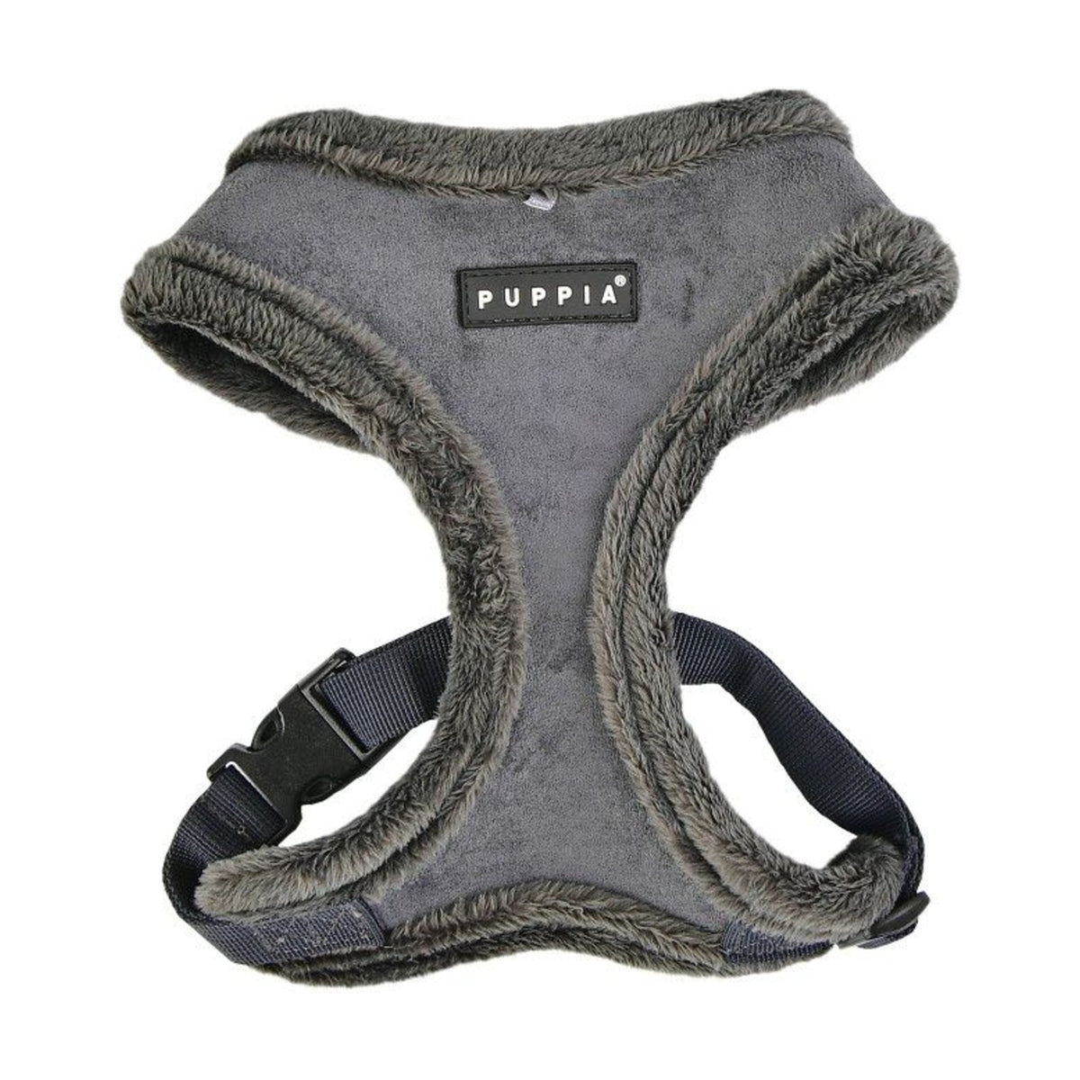 PUPPIA Harnais réglable Terry – Doublé fourrure pour chien, gris – photo 1
