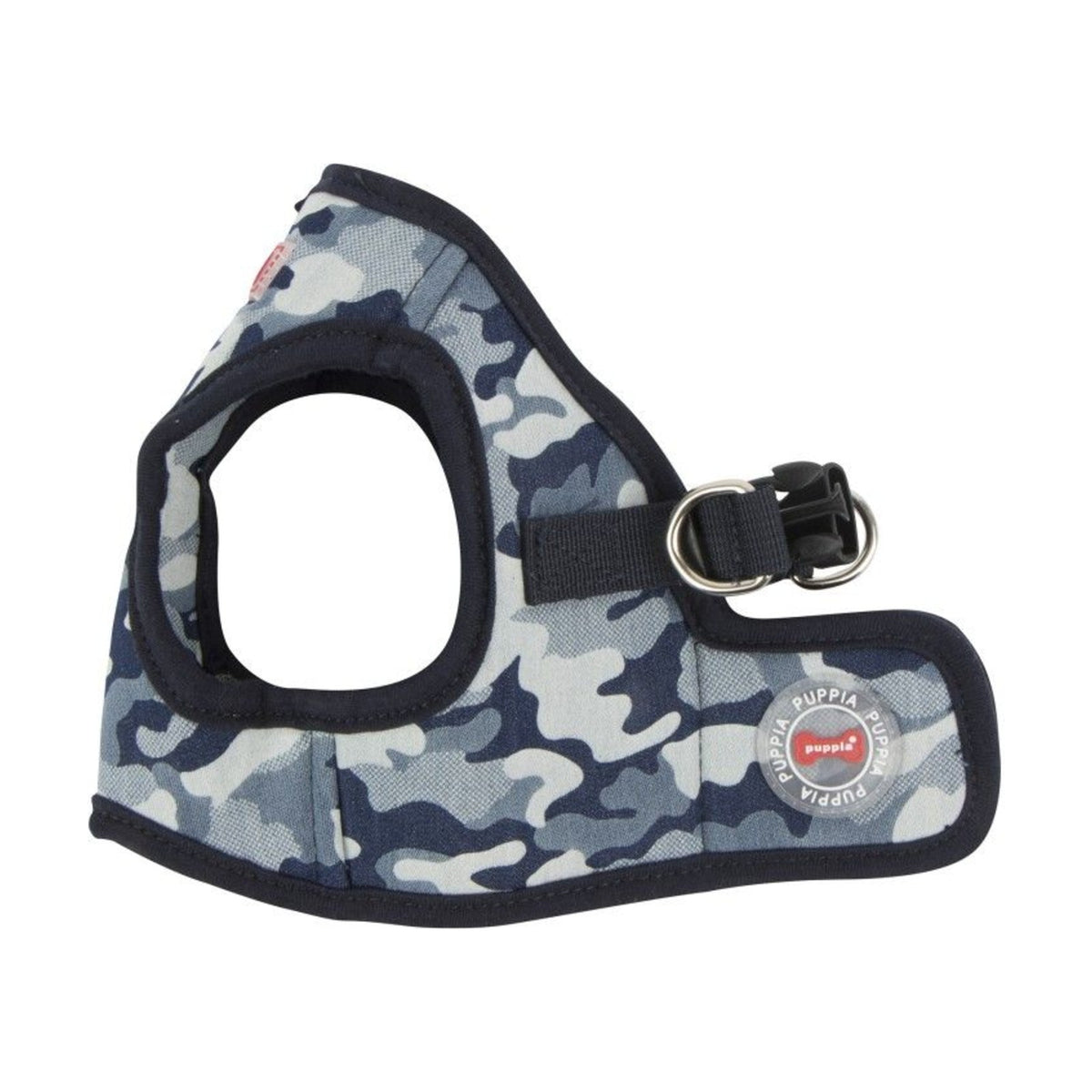 PUPPIA Harnais veste Bobby camouflage bleu – Harnais motif camouflage pour petit chien – photo 1