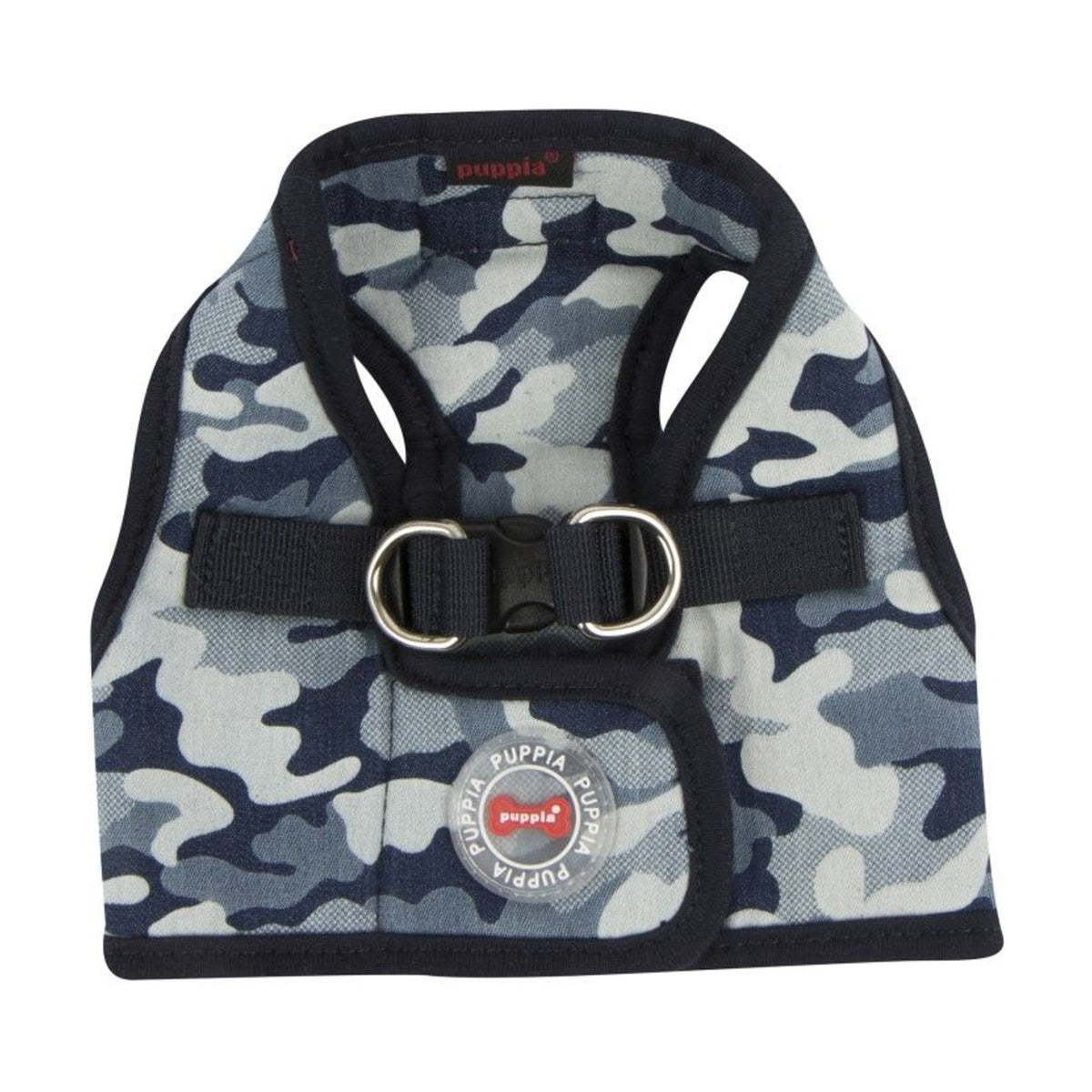 PUPPIA Harnais veste Bobby camouflage bleu – Harnais motif camouflage pour petit chien – photo 2