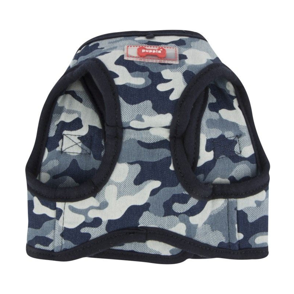 PUPPIA Harnais veste Bobby camouflage bleu – Harnais motif camouflage pour petit chien – photo 3