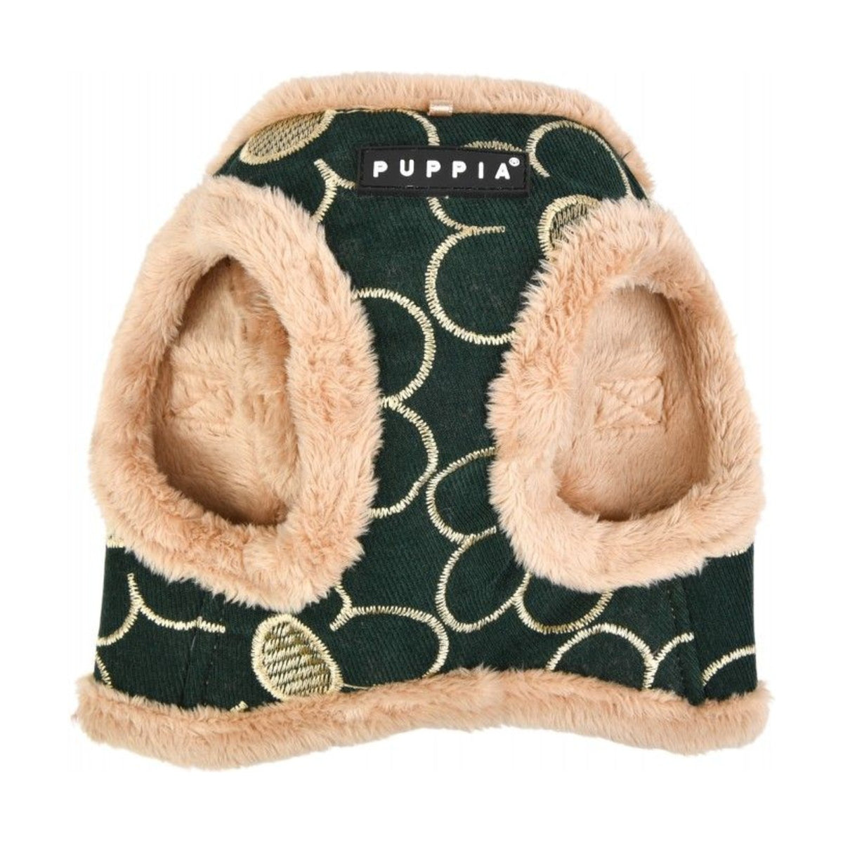 PUPPIA Harnais veste Florent kaki – Harnais doublé fourrure pour petit chien – photo 4