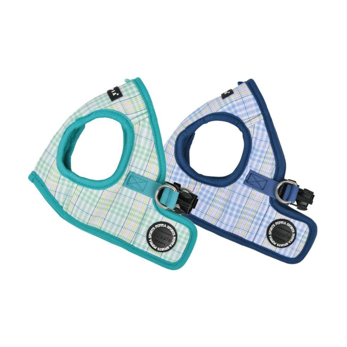 PUPPIA Harnais veste Luke – Harnais quadrillé à liseré pour chien – photo 1