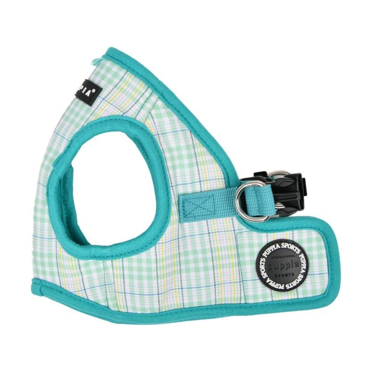 PUPPIA Harnais veste Luke – Harnais quadrillé à liseré pour chien – photo 2