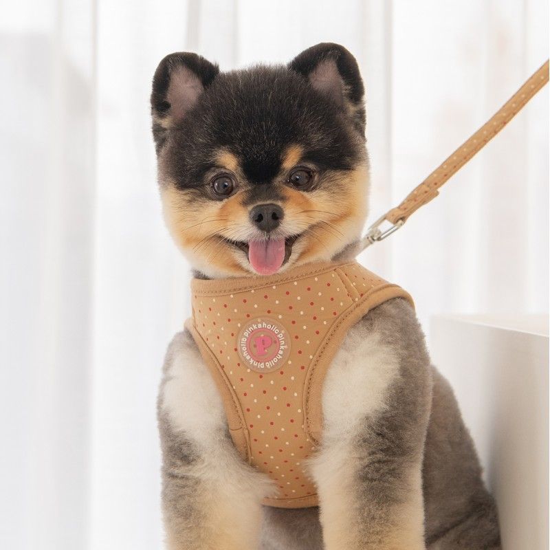 PINKAHOLIC Harnais veste Mila – Harnais à pois pour petit chien – photo 1