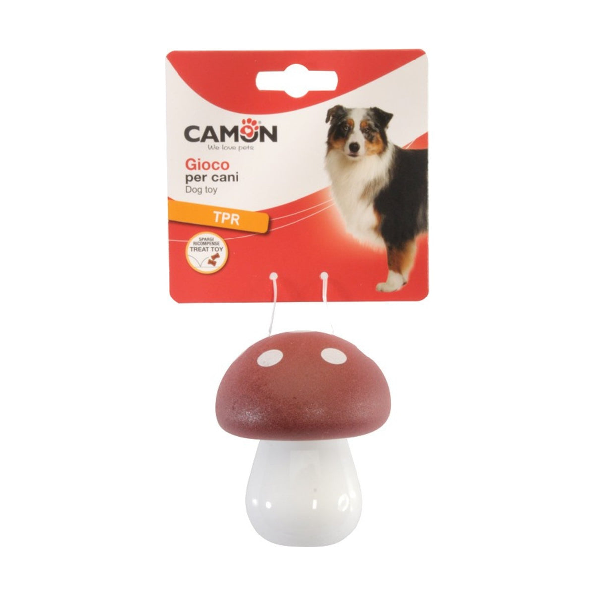 CAMON Champignon – Jouet distributeur de friandises en TPR pour chien – photo 2