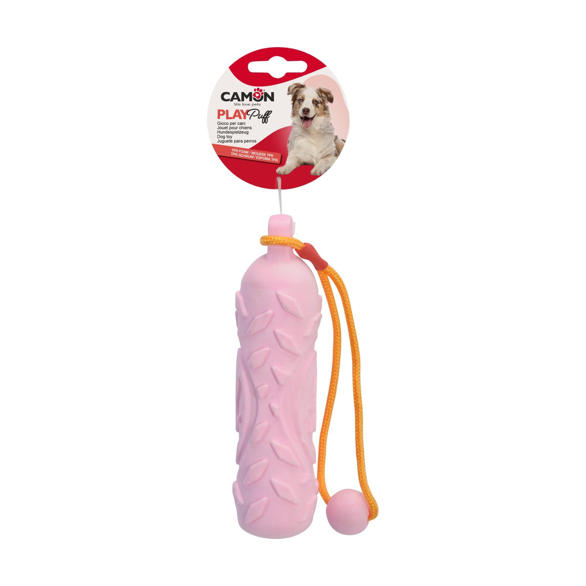 CAMON Bouteille en mousse TPR – Jouet de rapport à poignée pour chien – photo 2