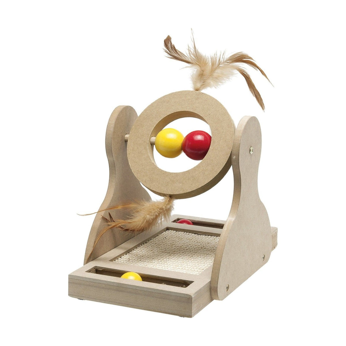 Jouet en bois mobile pour chat