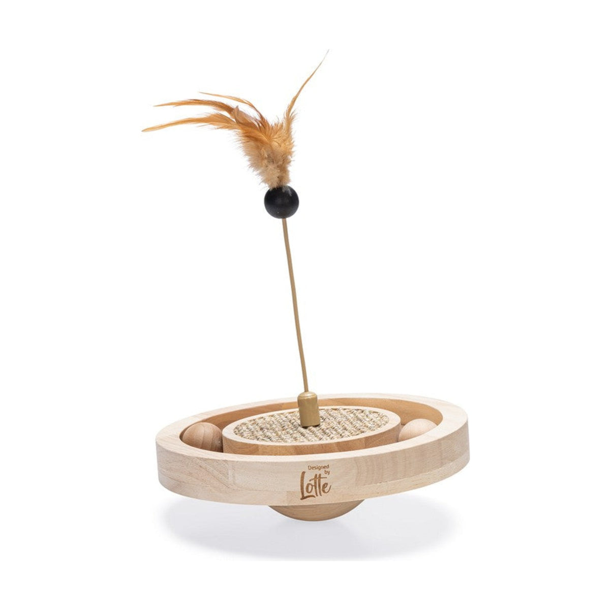 DESIGNED BY LOTTE Winni – Jouet en bois avec griffoir pour chat – photo 1