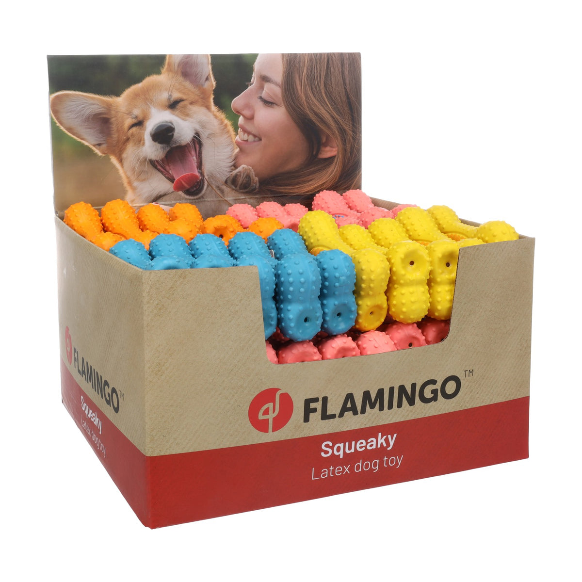FLAMINGO Os en latex 13 cm – Jouet pour chien – photo 5