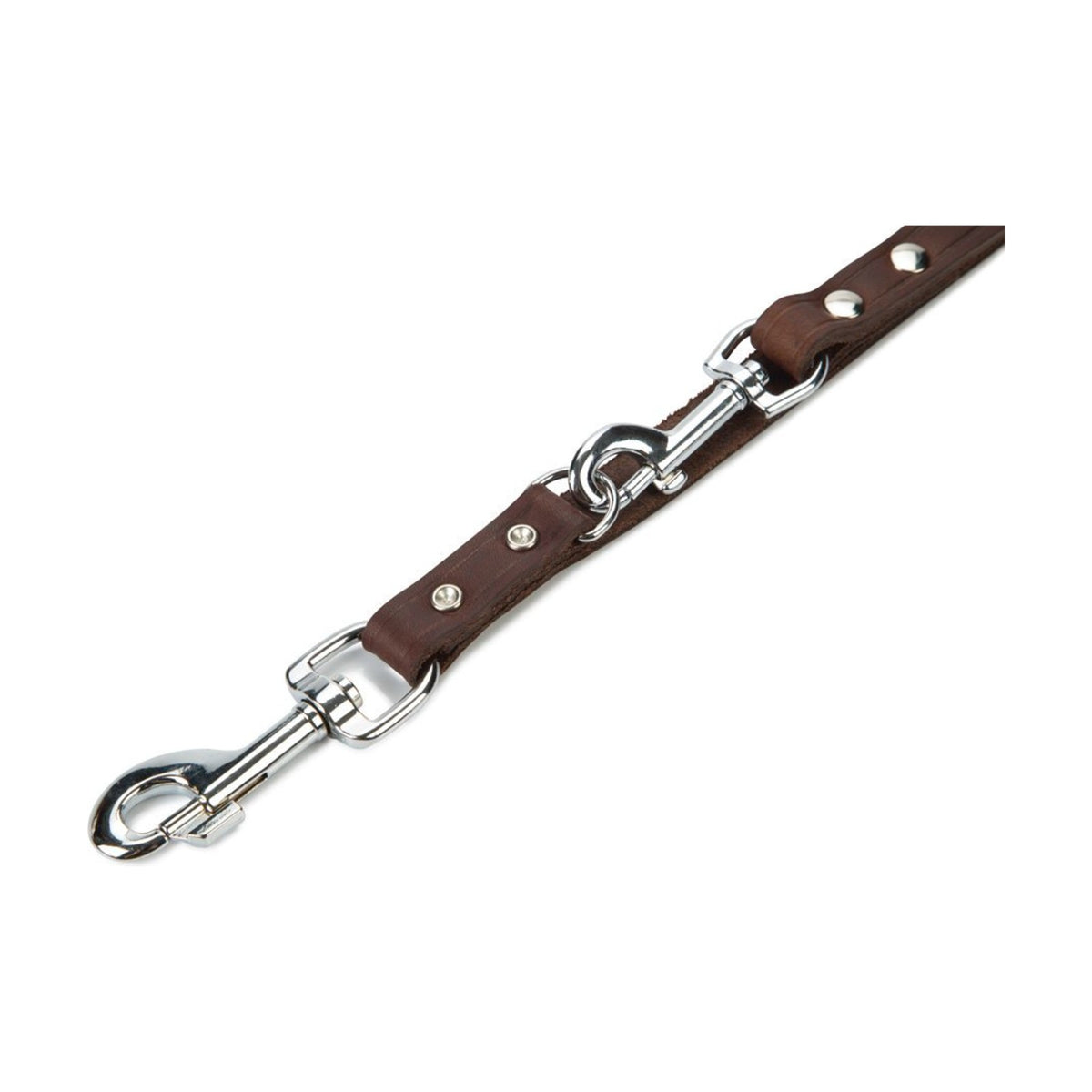 BEEZTEES Laisse de dressage en cuir marron – Laisse 3 positions pour chien – photo 3
