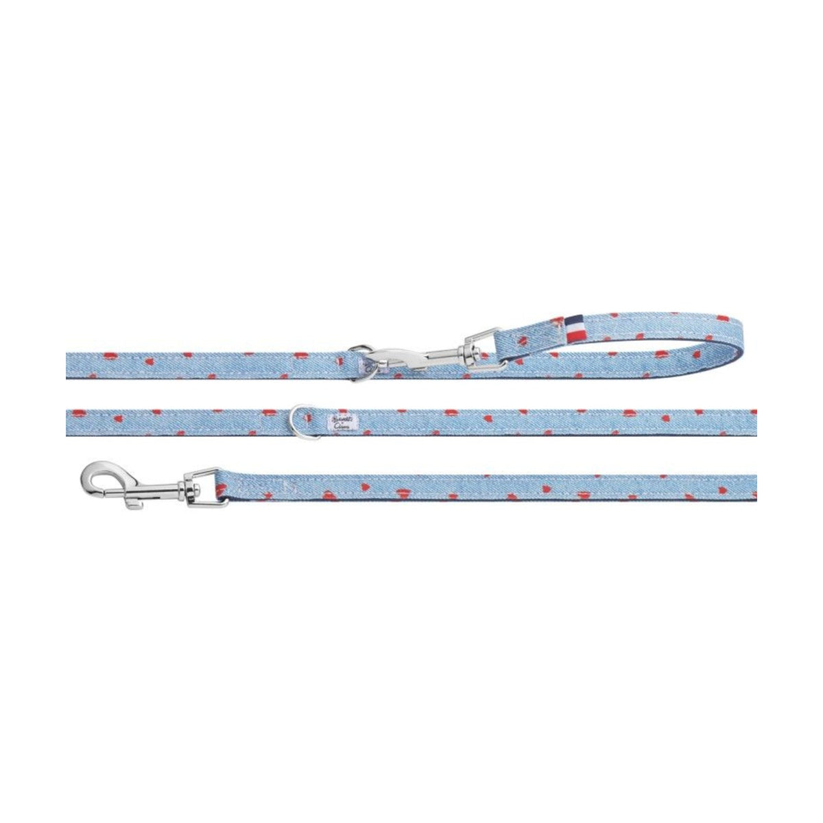 BANDIT Laisse Clara – Laisse denim à cœurs pour chien 120 cm – photo 3