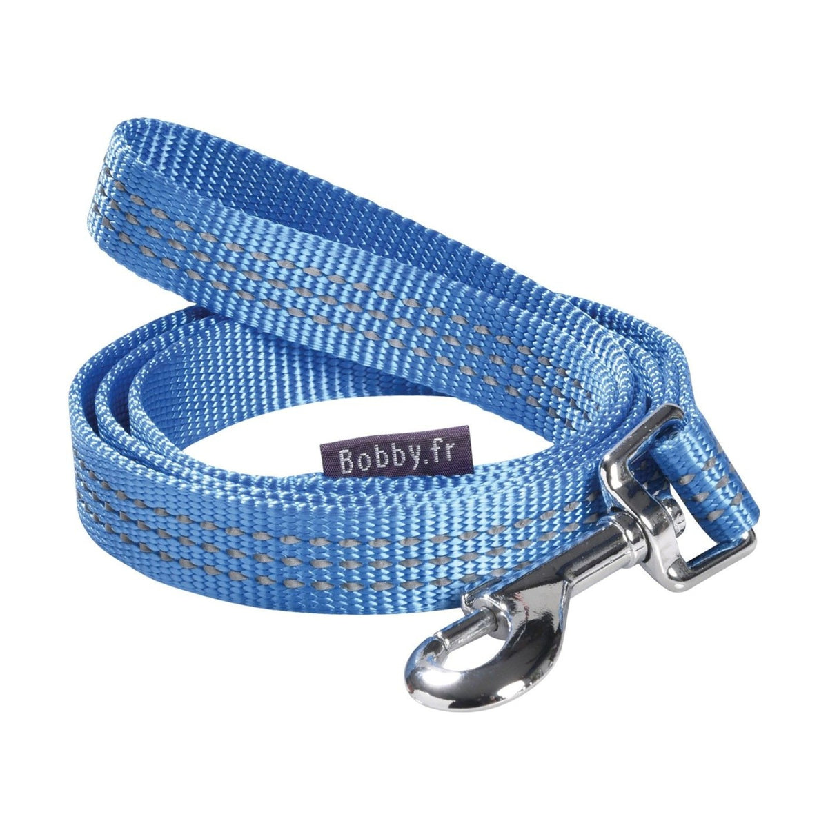BOBBY Laisse Safe – Laisse réfléchissante en nylon pour chien 1 m, fuchsia, bleu ou lagon – photo 3