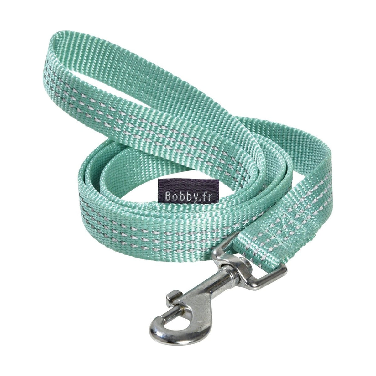 BOBBY Laisse Safe – Laisse réfléchissante en nylon pour chien 1 m, fuchsia, bleu ou lagon – photo 4
