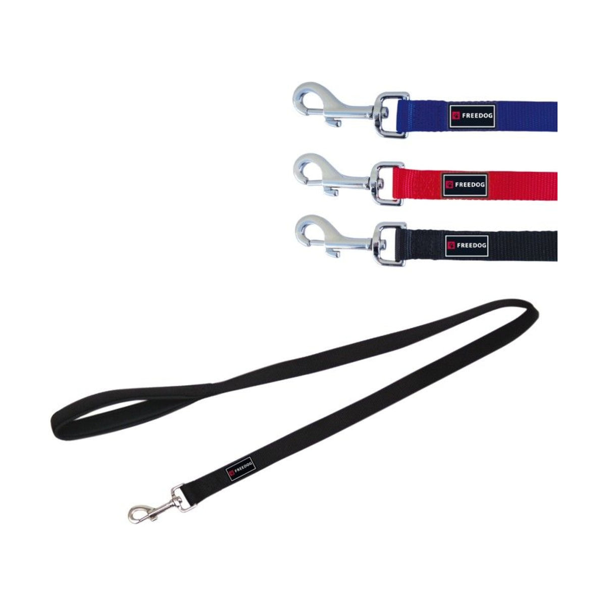 FREEDOG Laisse nylon ergonomique – Laisse 1,20 m à poignée renforcée – photo 1