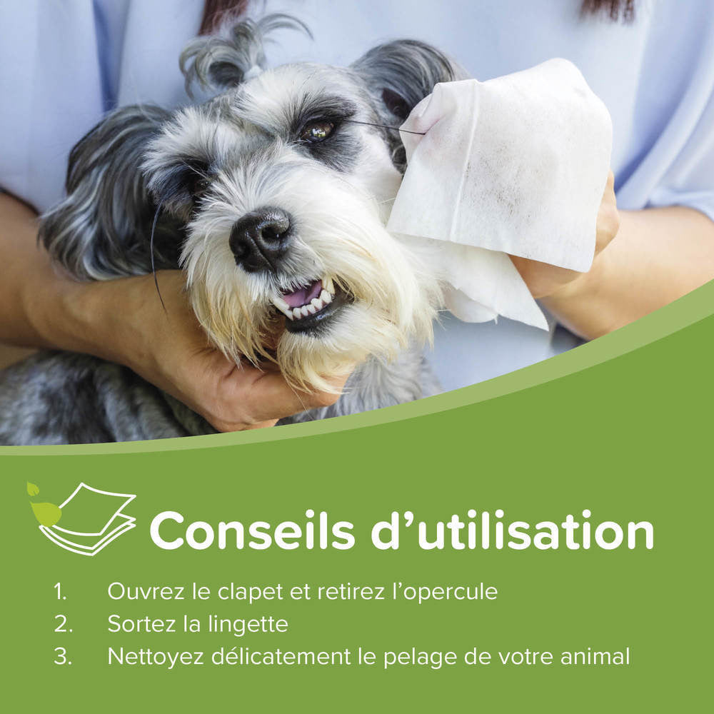 Beaphar Lingettes nettoyantes – Pattes, pelage, yeux et oreilles chien et chat – photo 4