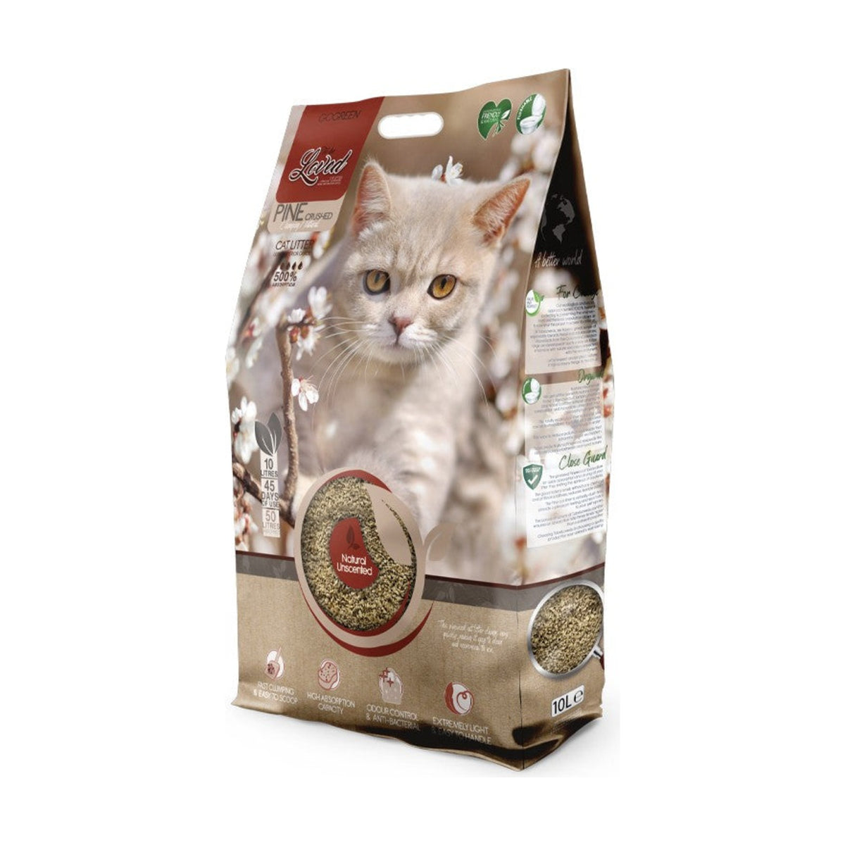 TOBELOVED Litière agglomérante Bois de pin – Litière végétale pour chat – photo 1