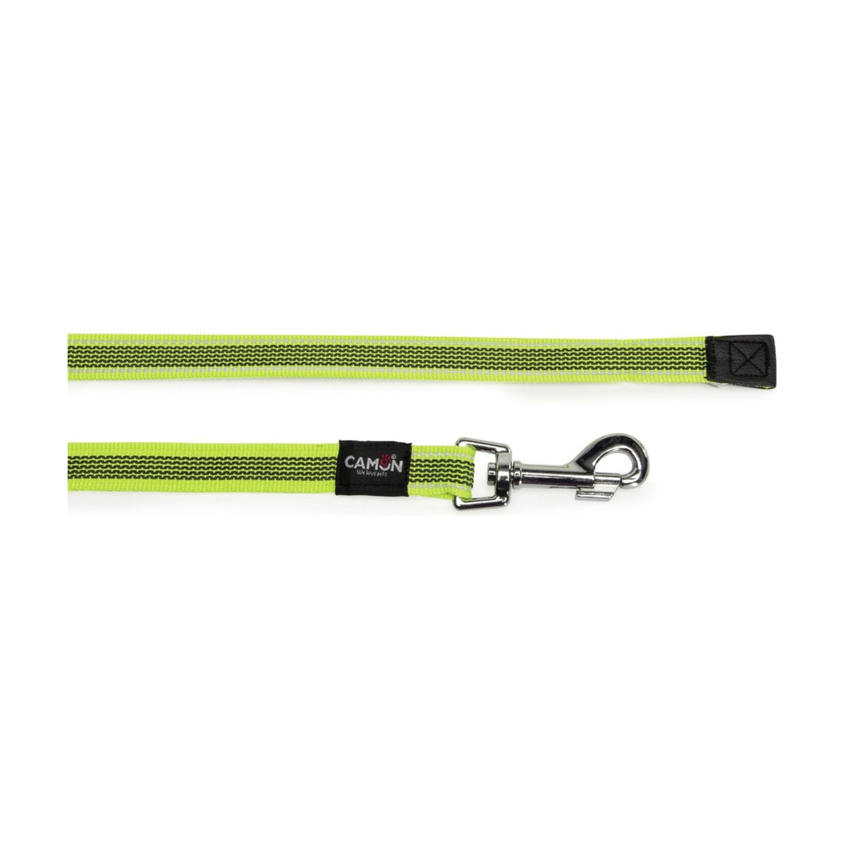 CAMON Longe plate réfléchissante – Longe de dressage en nylon pour chien – photo 3