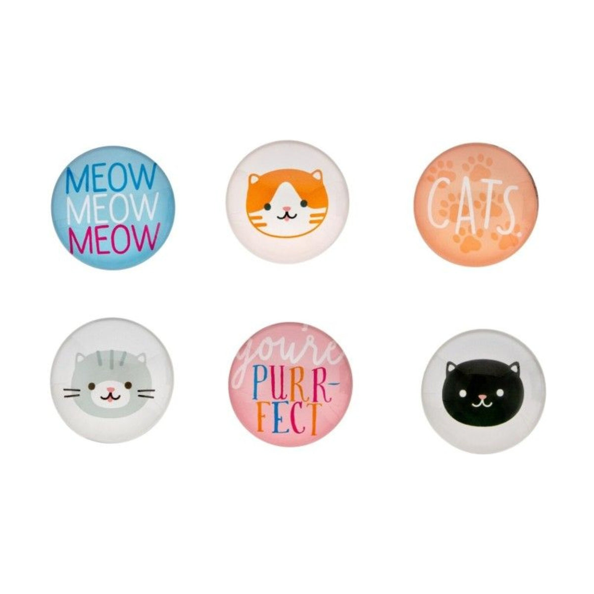 PEARHEAD Lot de 6 magnets chat – Aimants décoratifs – photo 1