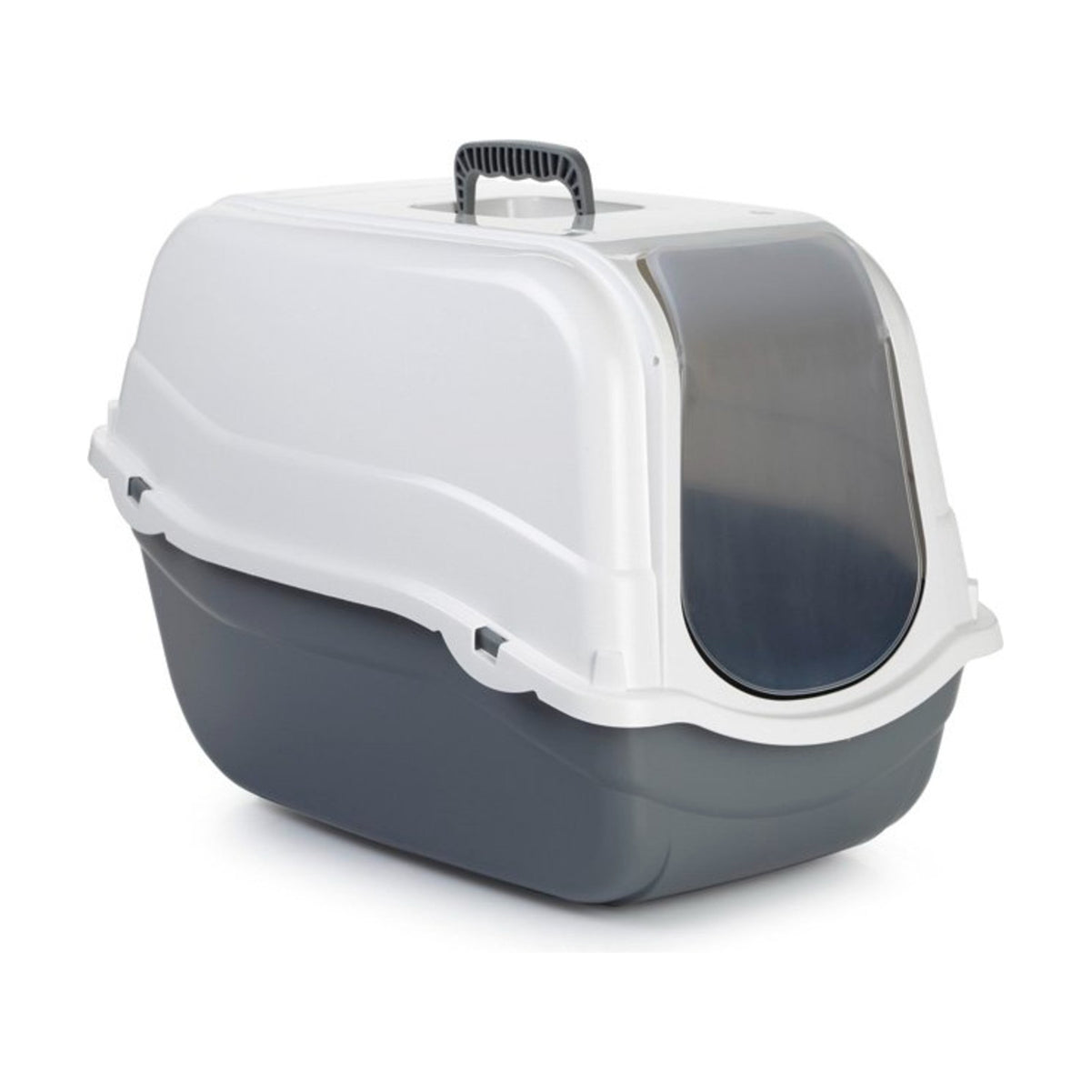 BEEZTEES Maison de toilette Romeo – Bac à litière fermé avec poignée pour chat – photo 2