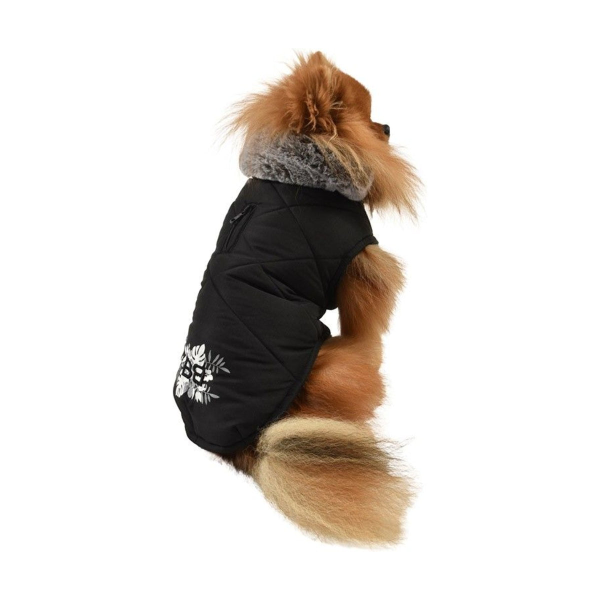 BOBBY Manteau Bouquet – Doudoune col fausse fourrure pour chien – photo 2
