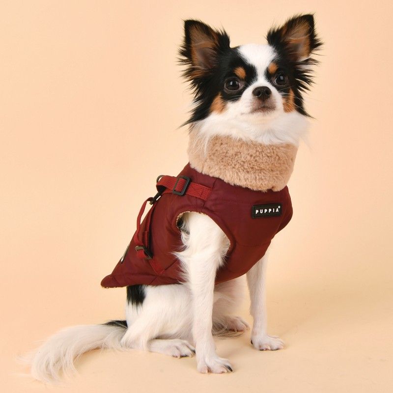 PUPPIA Manteau Donavan – Manteau imperméable pour chien avec harnais intégré, s - dos 17/19 cm, poitrail 32/34 cm, cou 22/23 cm, m - dos 24/26 cm, poitrail 38/42 cm, cou 25/27 cm ou l - dos 27/29 cm, poitrail 44/48 cm, cou 29/31 cm – photo 3