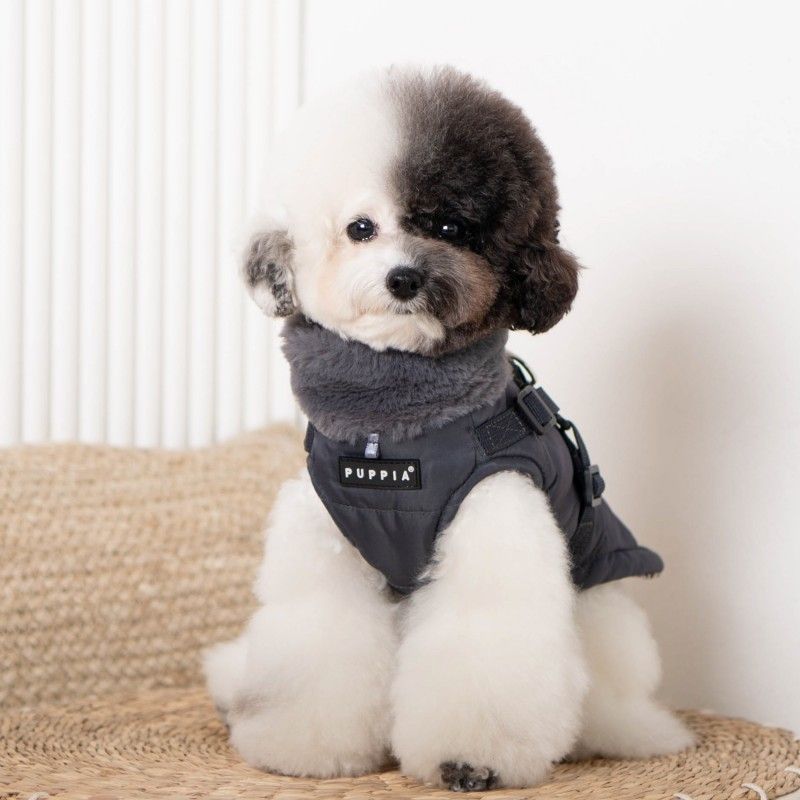 PUPPIA Manteau Donavan – Manteau imperméable pour chien avec harnais intégré, s - dos 17/19 cm, poitrail 32/34 cm, cou 22/23 cm, m - dos 24/26 cm, poitrail 38/42 cm, cou 25/27 cm ou l - dos 27/29 cm, poitrail 44/48 cm, cou 29/31 cm – photo 3