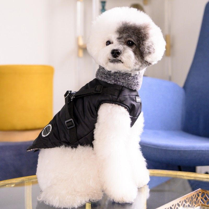 PUPPIA Manteau Donavan – Manteau imperméable pour chien avec harnais intégré, s - dos 17/19 cm, poitrail 32/34 cm, cou 22/23 cm, m - dos 24/26 cm, poitrail 38/42 cm, cou 25/27 cm ou l - dos 27/29 cm, poitrail 44/48 cm, cou 29/31 cm – photo 2