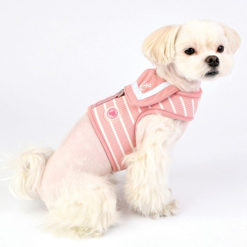 PINKAHOLIC Harnais veste Cordelia – Harnais marinière pour petit chien – photo 5