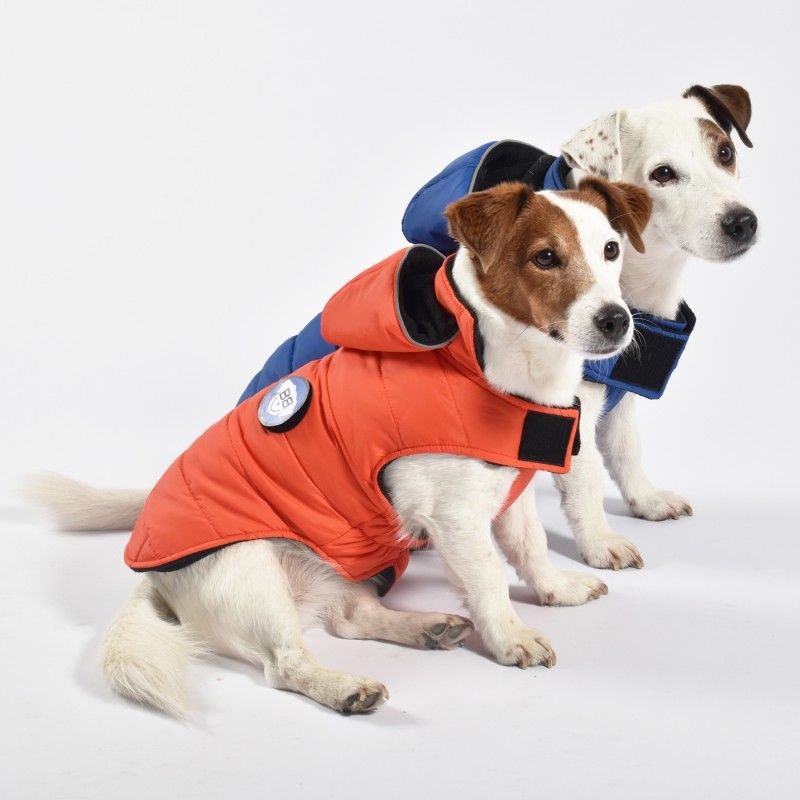 BOBBY Manteau Sticker – Doudoune à capuche amovible doublée polaire pour chien – photo 4
