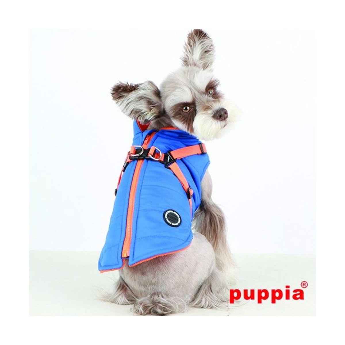 PUPPIA Manteau Mountaineer – Manteau polaire à harnais intégré pour chien, s - dos 17/19 cm, poitrail 32/34 cm, cou 22/23 cm, m - dos 24/26 cm, poitrail 38/42 cm, cou 25/27 cm ou l - dos 27/29 cm, poitrail 44/48 cm, cou 29/31 cm – photo 3