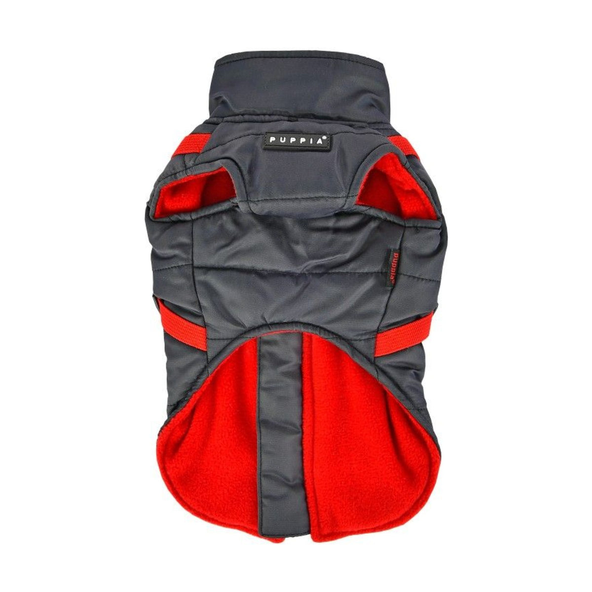 PUPPIA Manteau Mountaineer – Manteau polaire à harnais intégré pour chien, s - dos 17/19 cm, poitrail 32/34 cm, cou 22/23 cm, m - dos 24/26 cm, poitrail 38/42 cm, cou 25/27 cm ou l - dos 27/29 cm, poitrail 44/48 cm, cou 29/31 cm – photo 2