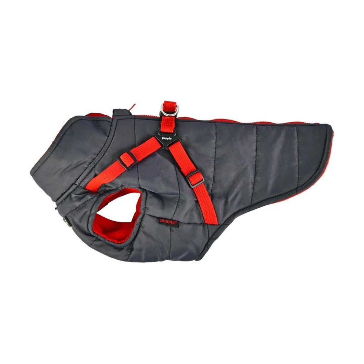 PUPPIA Manteau Mountaineer – Manteau polaire à harnais intégré pour chien, s - dos 17/19 cm, poitrail 32/34 cm, cou 22/23 cm, m - dos 24/26 cm, poitrail 38/42 cm, cou 25/27 cm ou l - dos 27/29 cm, poitrail 44/48 cm, cou 29/31 cm – photo 3