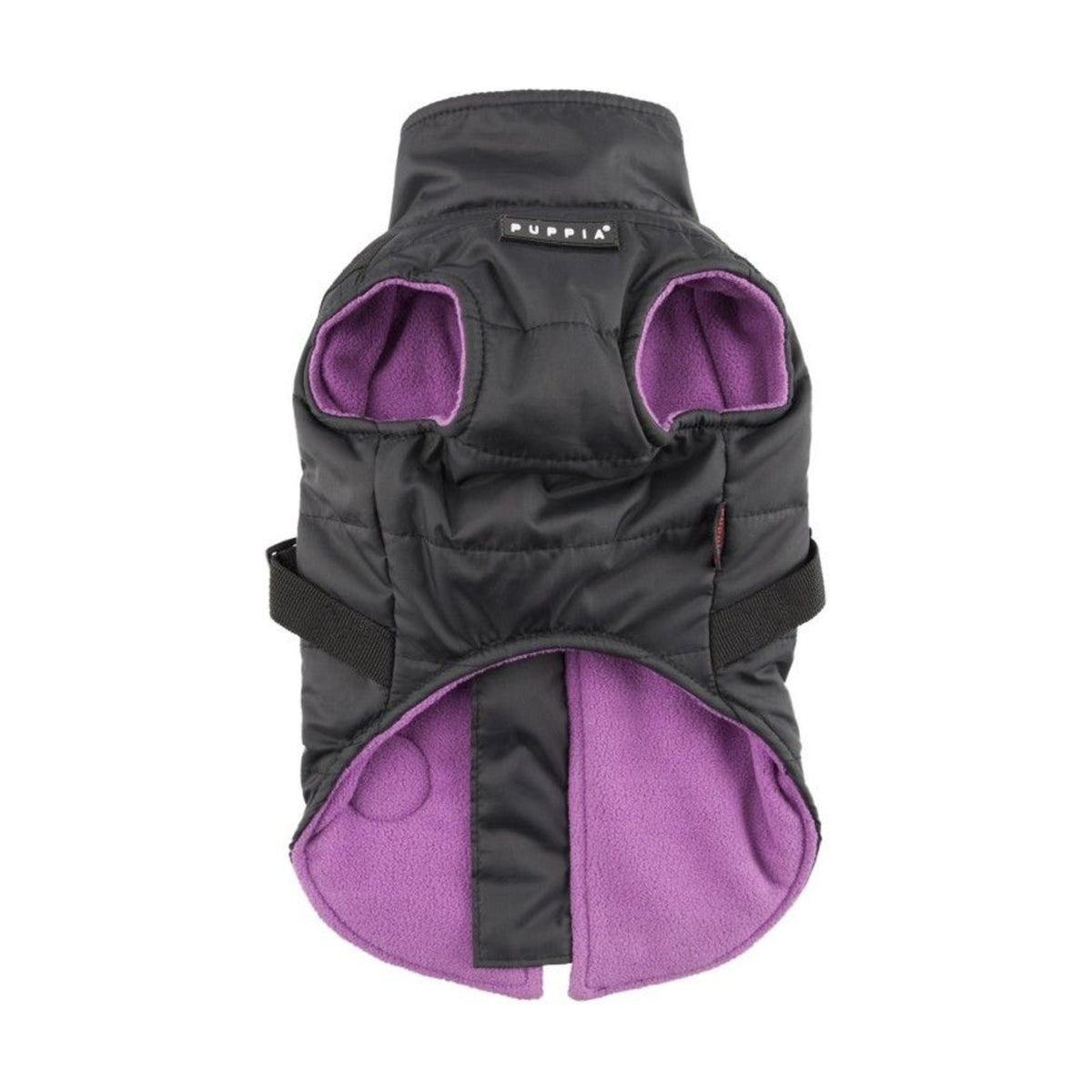 PUPPIA Manteau Mountaineer – Manteau polaire à harnais intégré pour chien, s - dos 17/19 cm, poitrail 32/34 cm, cou 22/23 cm, m - dos 24/26 cm, poitrail 38/42 cm, cou 25/27 cm ou l - dos 27/29 cm, poitrail 44/48 cm, cou 29/31 cm – photo 2