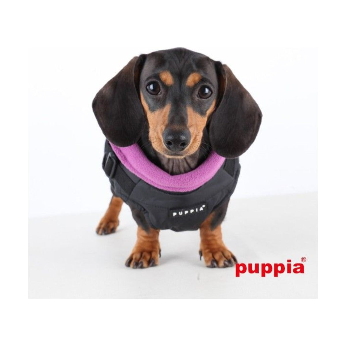 PUPPIA Manteau Mountaineer – Manteau polaire à harnais intégré pour chien, s - dos 17/19 cm, poitrail 32/34 cm, cou 22/23 cm, m - dos 24/26 cm, poitrail 38/42 cm, cou 25/27 cm ou l - dos 27/29 cm, poitrail 44/48 cm, cou 29/31 cm – photo 3