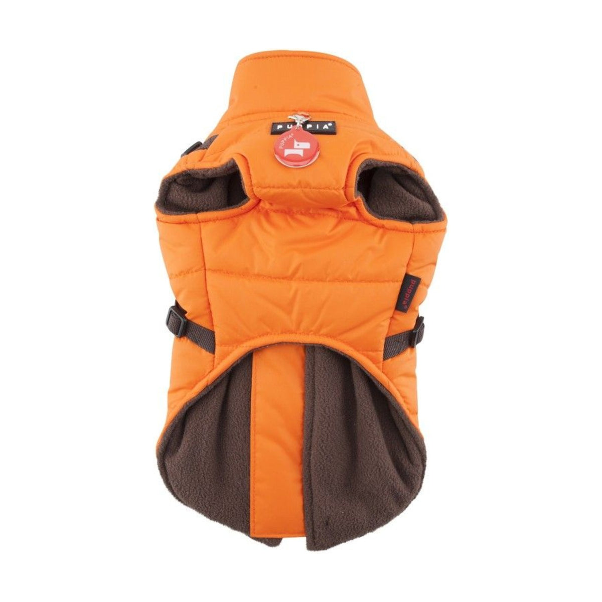 PUPPIA Manteau Mountaineer – Manteau polaire à harnais intégré pour chien, s - dos 17/19 cm, poitrail 32/34 cm, cou 22/23 cm, m - dos 24/26 cm, poitrail 38/42 cm, cou 25/27 cm ou l - dos 27/29 cm, poitrail 44/48 cm, cou 29/31 cm – photo 2