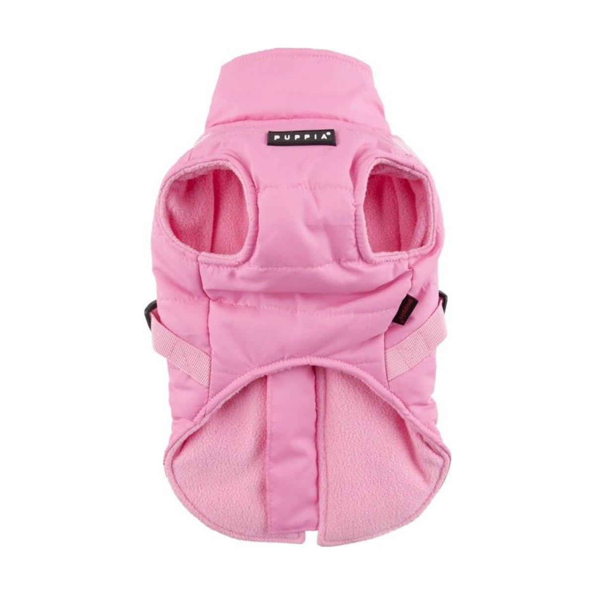 PUPPIA Manteau Mountaineer – Manteau polaire à harnais intégré pour chien, s - dos 17/19 cm, poitrail 32/34 cm, cou 22/23 cm, m - dos 24/26 cm, poitrail 38/42 cm, cou 25/27 cm ou l - dos 27/29 cm, poitrail 44/48 cm, cou 29/31 cm – photo 2