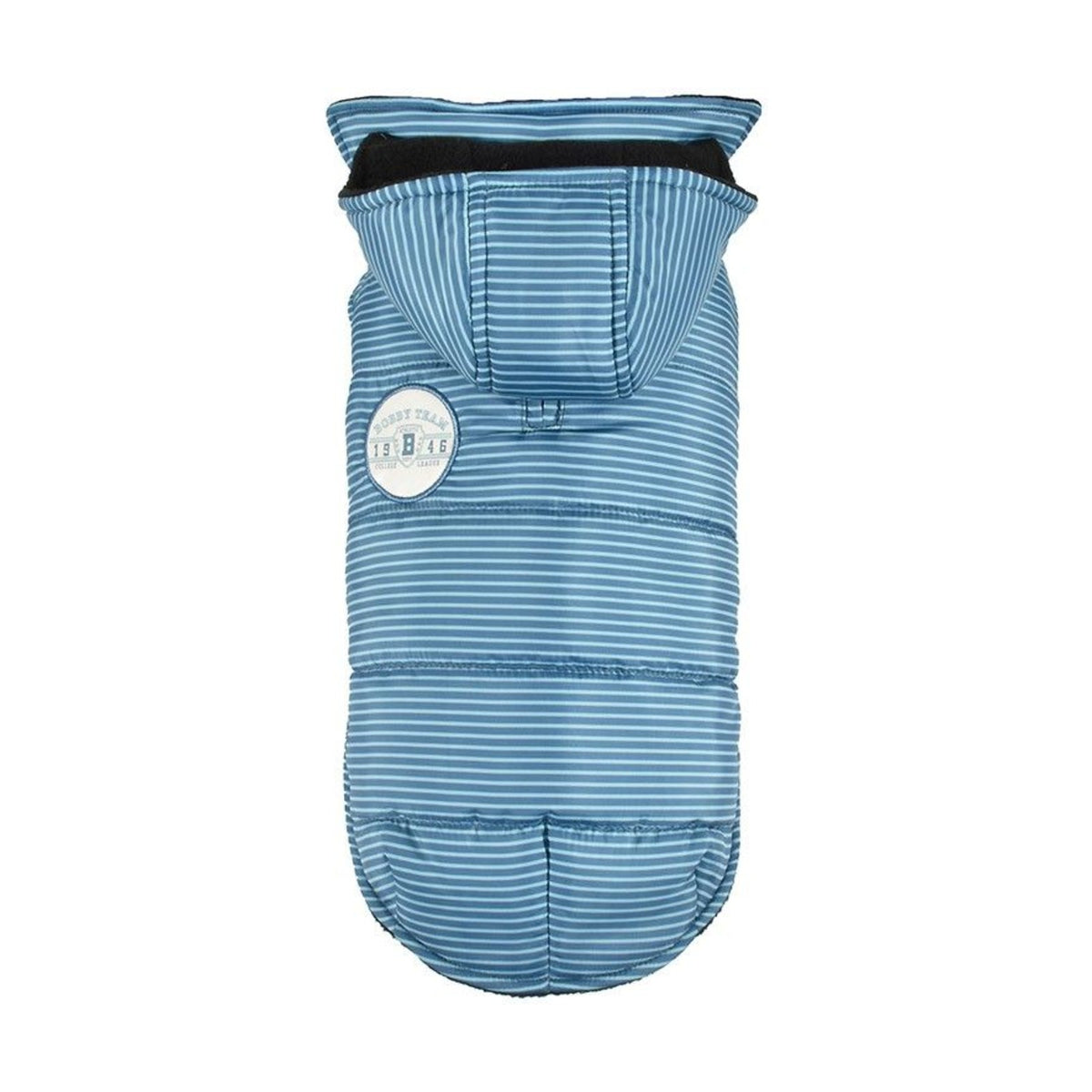 BOBBY Manteau Rayé – Doudoune à capuche amovible doublée polaire pour chien – photo 3