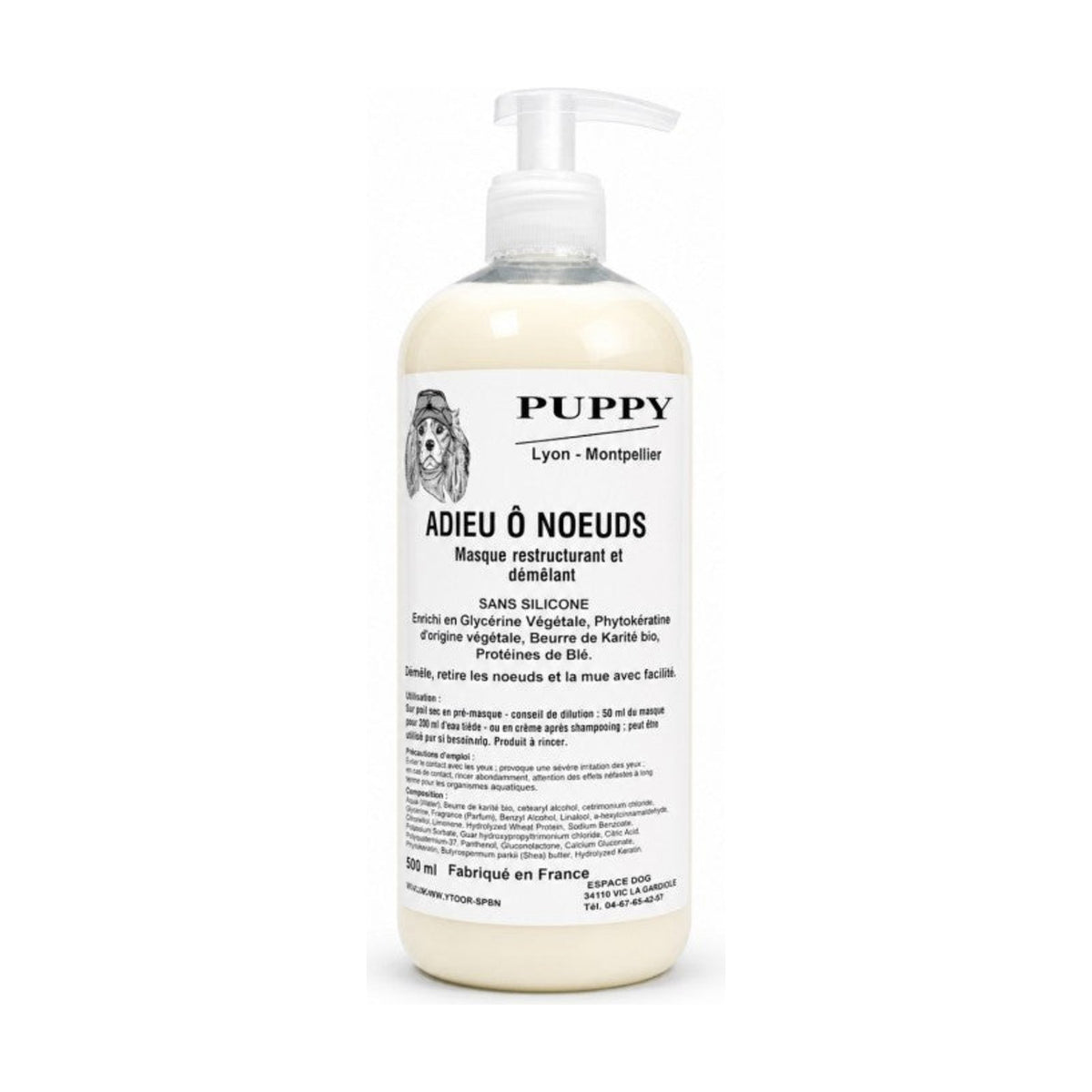 PUPPY Adieu O Nœuds – Masque restructurant démêlant pour chien – photo 2