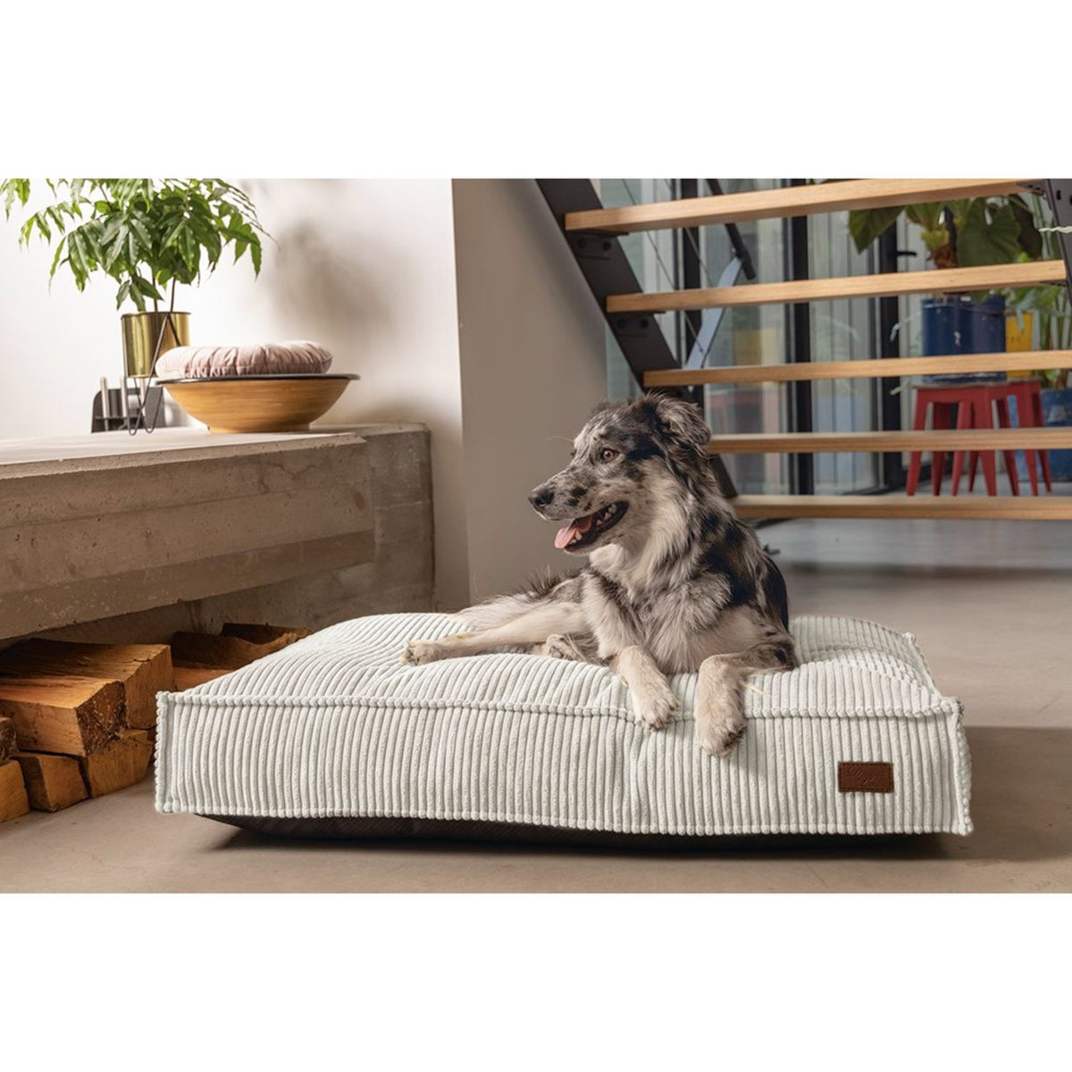 DESIGNED BY LOTTE Matelas Ribbed – Coussin en velours côtelé pour chien – photo 2