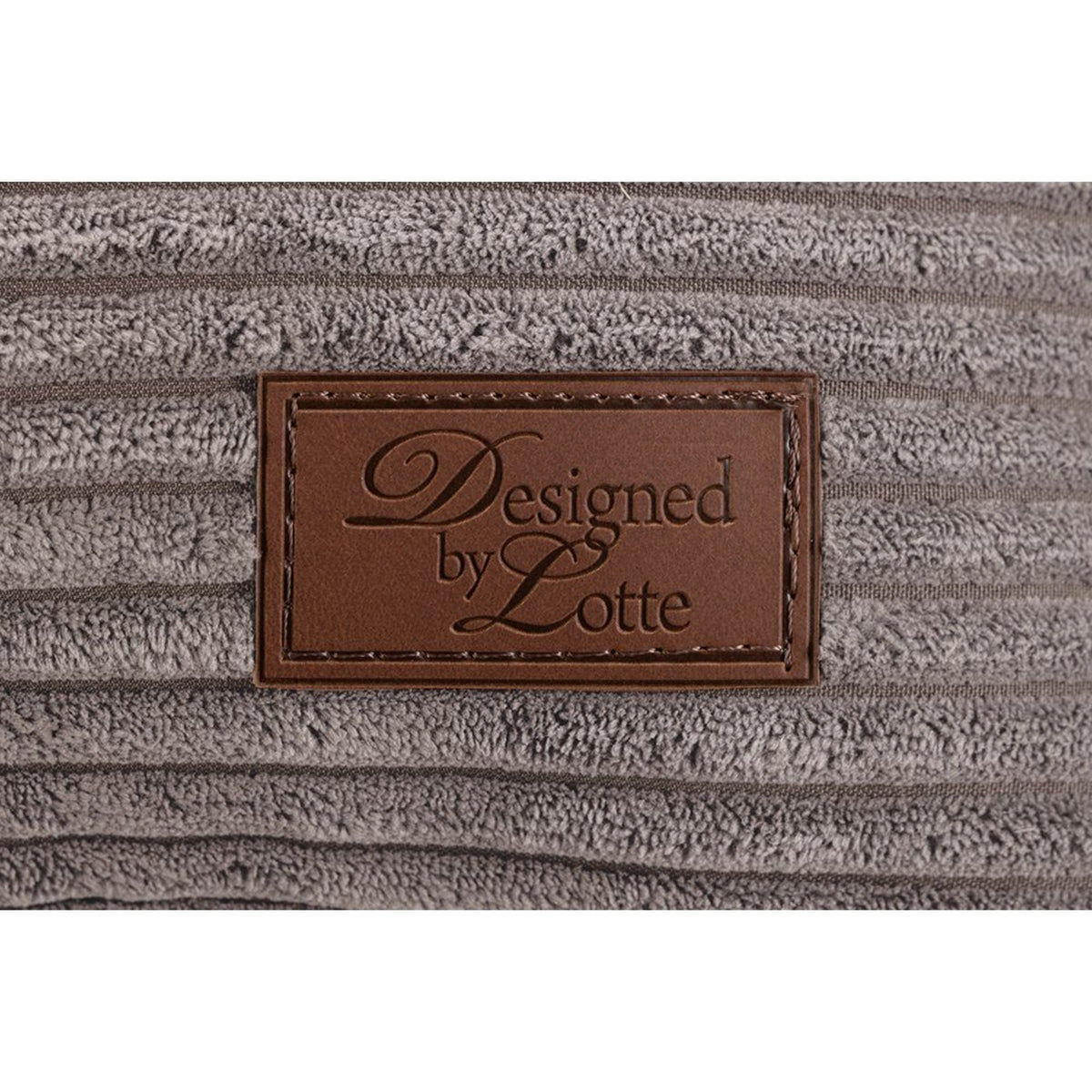 DESIGNED BY LOTTE Matelas Ribbed marron – Coussin en velours côtelé pour chien – photo 2